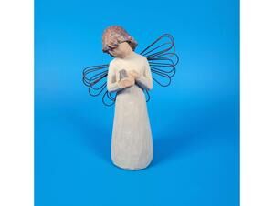 Willow Tree Angel of Healing 1999 Bird - Hand-Painted Resin Sculpture
